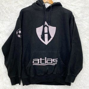 Smart Blanks Men's Casual Black Logo Atlas Zorros Mexico Soccer Hoodie Size L